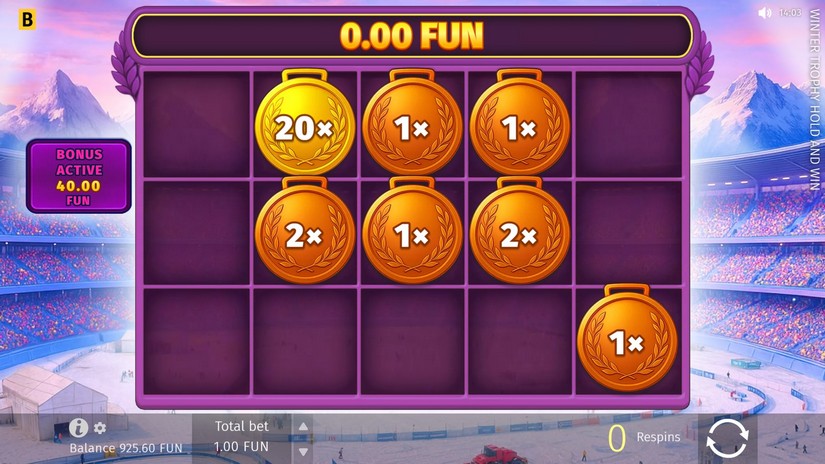 Winter Trophy Hold and Win slot screen 7