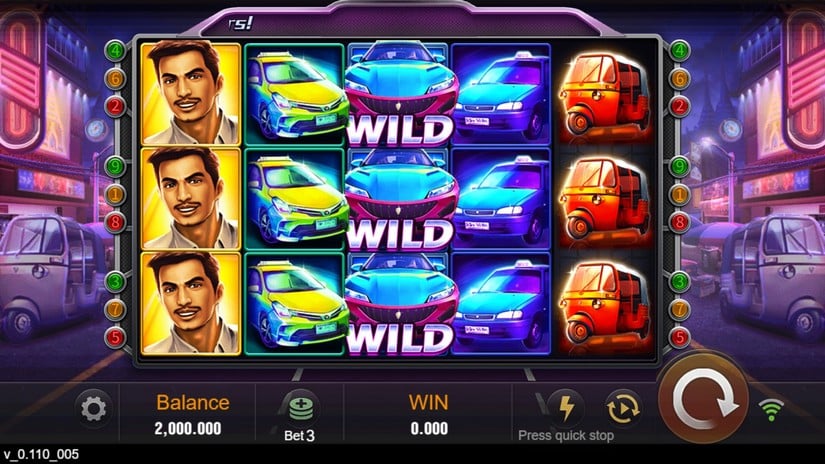 Happy Taxi slot screen 1