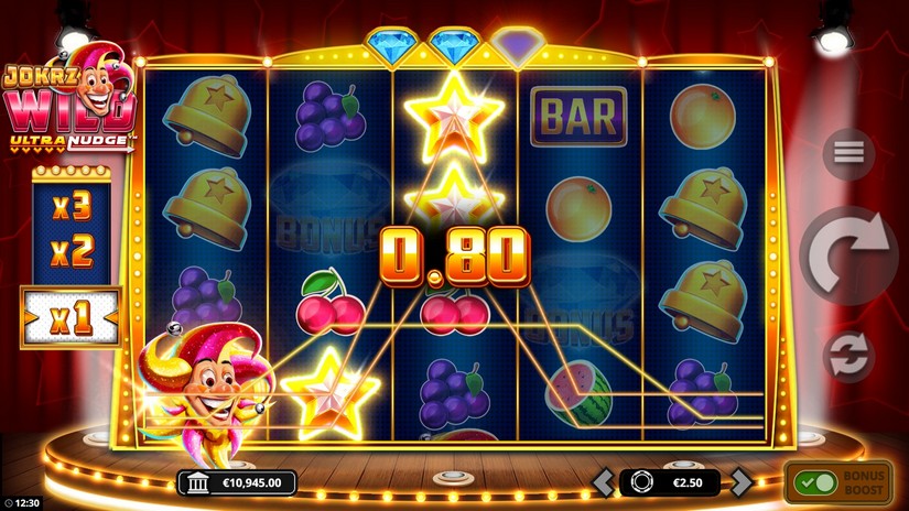Jokrz Wild Ultranudge slot screen 3
