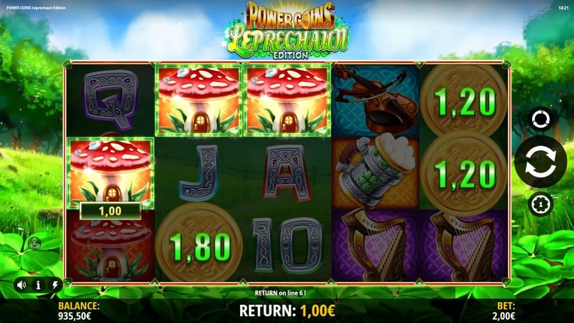 Power Coins Leprechaun Edition slot screen 1