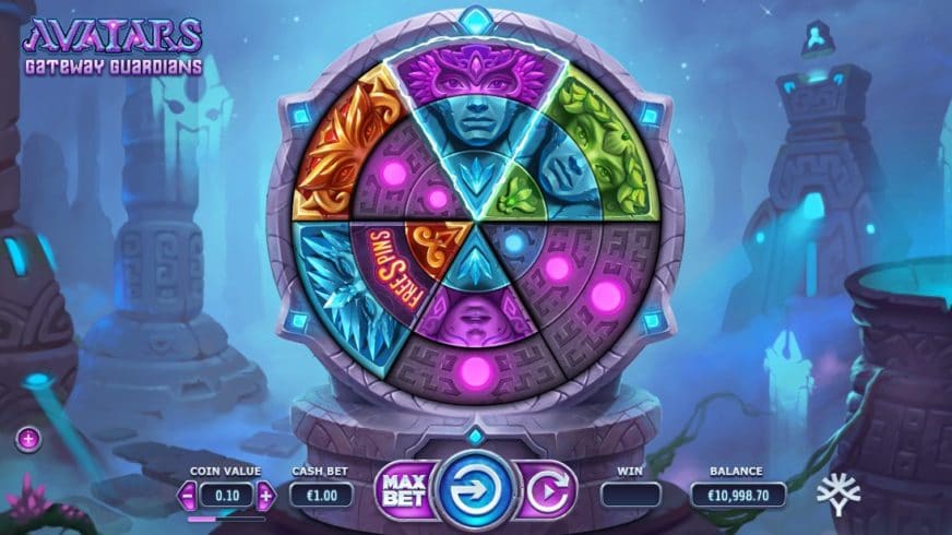 Avatars: Gateway Guardians slot screen 1