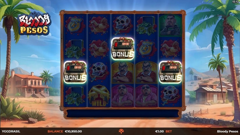 Bloody Pesos slot screen 2