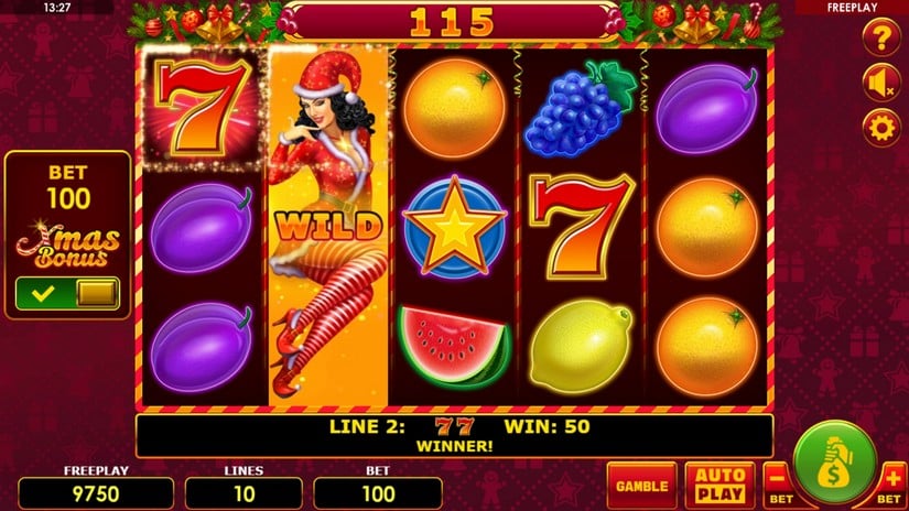 Lucky Joker Xmas slot screen 3