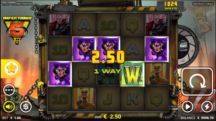 Infectious 5 slot screen 2