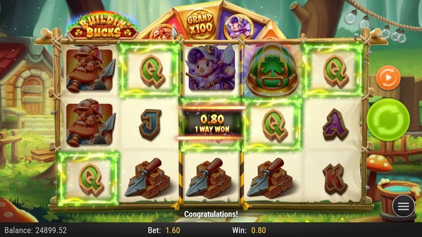 Buildin’ Bucks slot screen 4