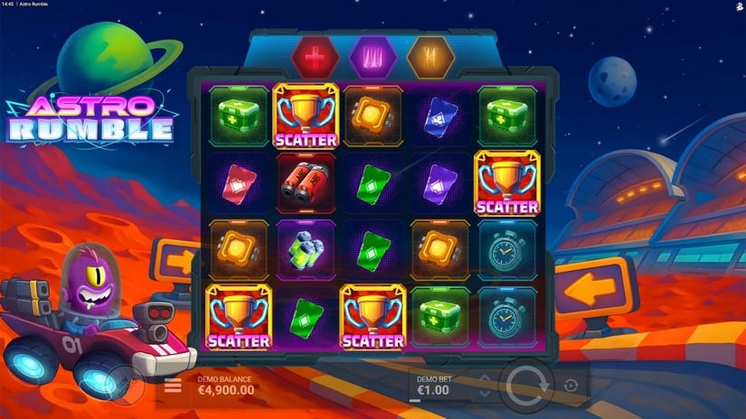 Astro Rumble slot screen 2