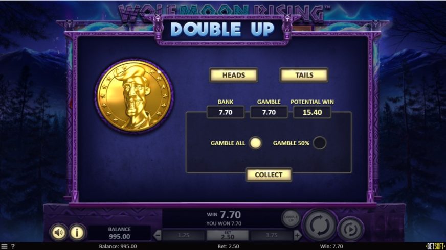 Wolf Moon Rising slot screen 4