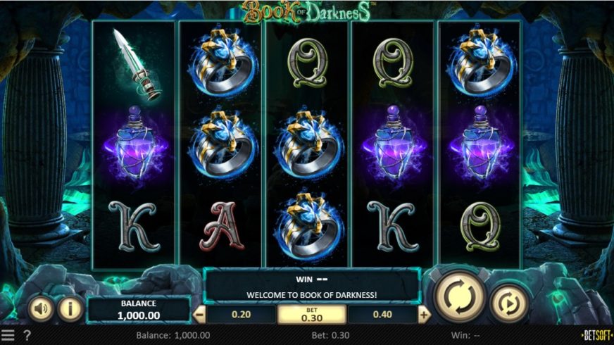 Book of Darkness slot screen 1