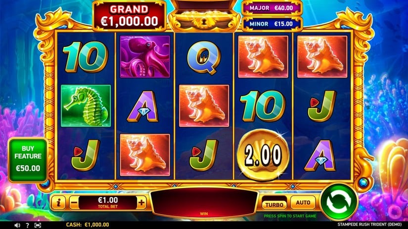 Stampede Rush Trident slot screen 1