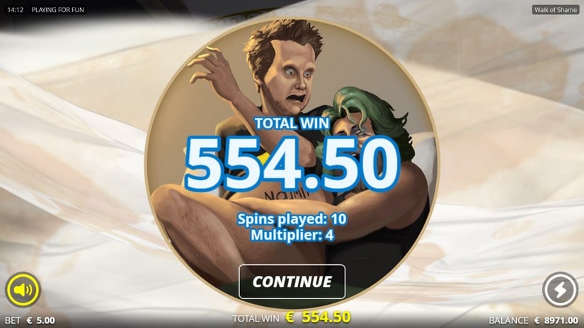 Walk of Shame slot screen 6