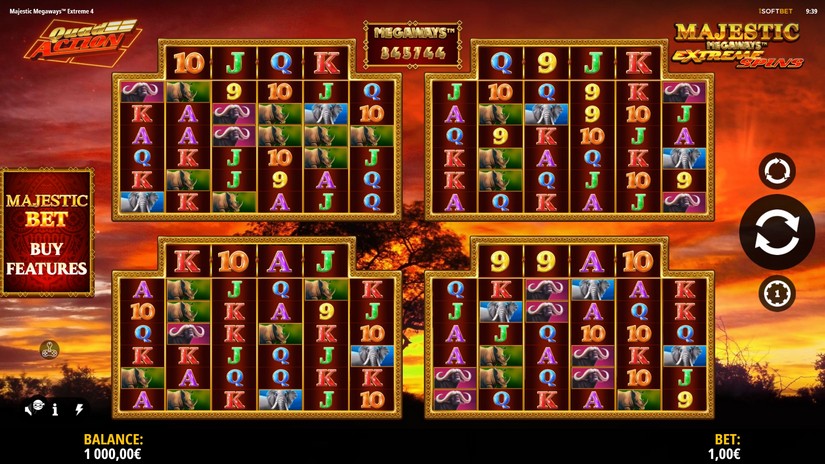 Majestic Megaways Extreme 4 slot screen 1