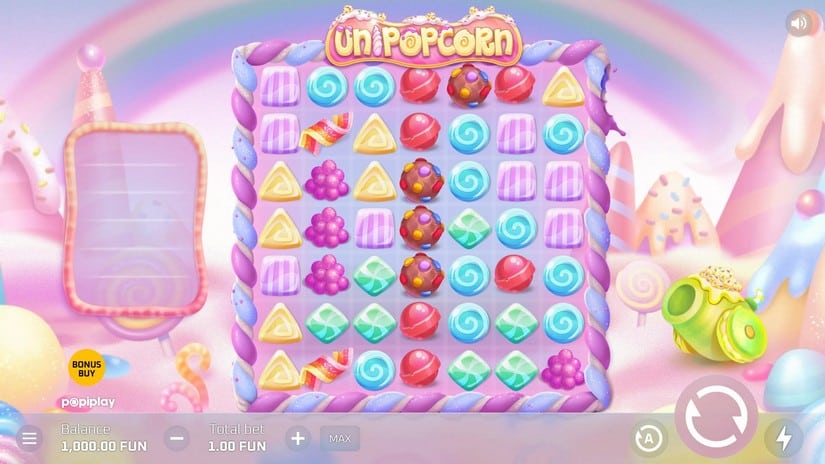 Unipopcorn slot screen 1