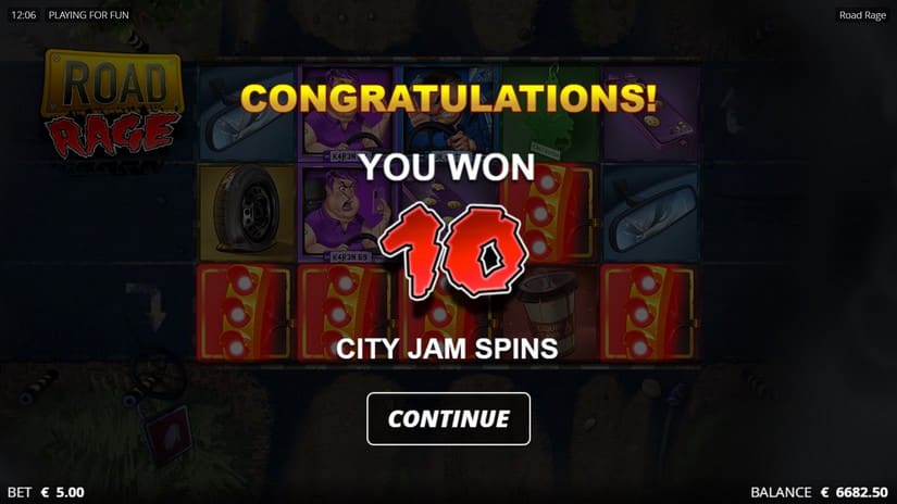 Road Rage slot screen 5