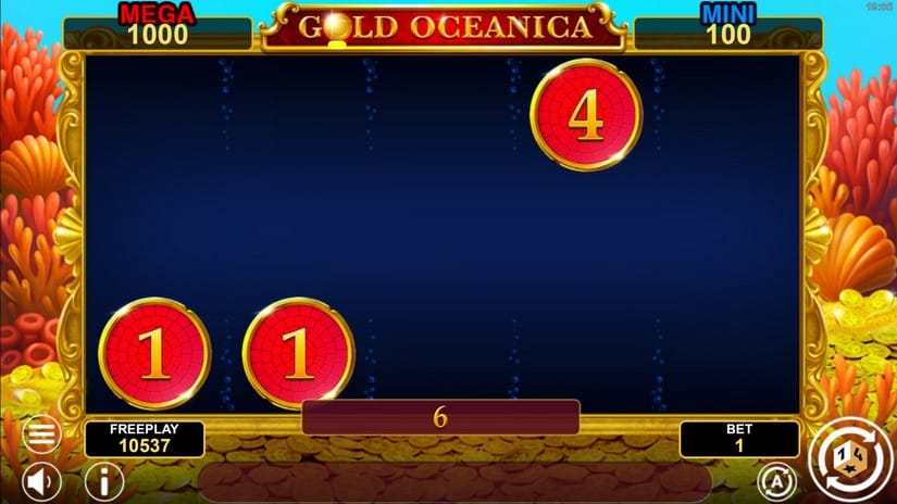Gold Oceanica Hold And Win slot screen 5