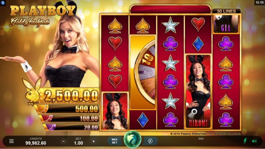 Playboy Gold Jackpots slot screen 1