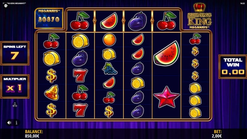 Shining King Megaways slot screen 4