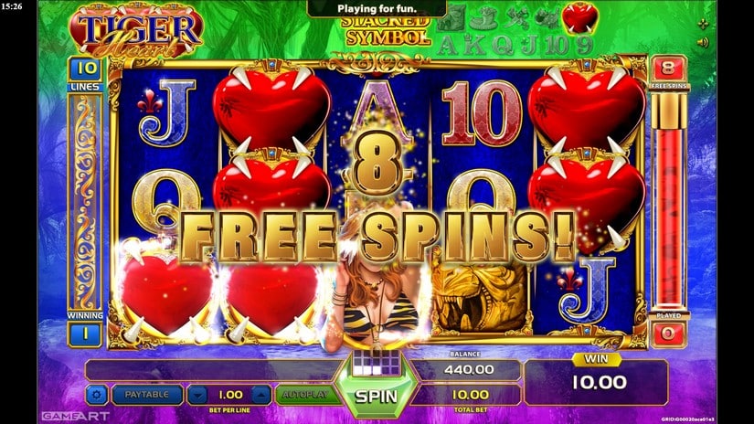 Tiger Heart slot screen 3