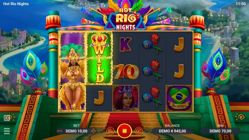Hot Rio Nights slot screen 4