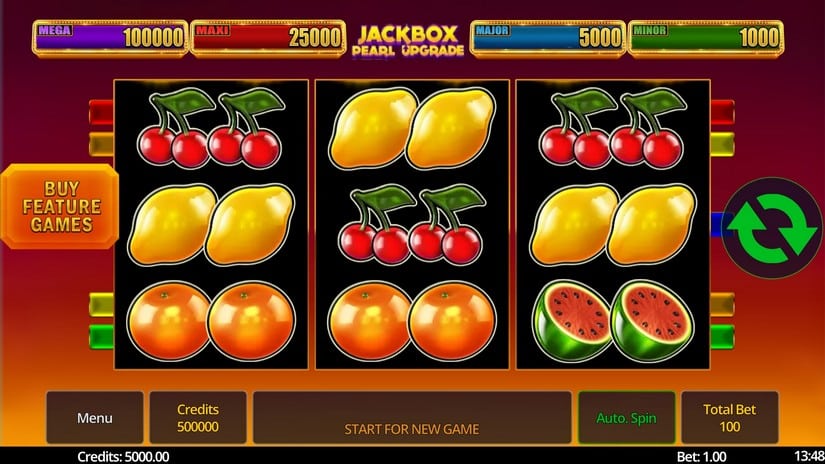 Jackbox Pearl Upgrade slot screen 1