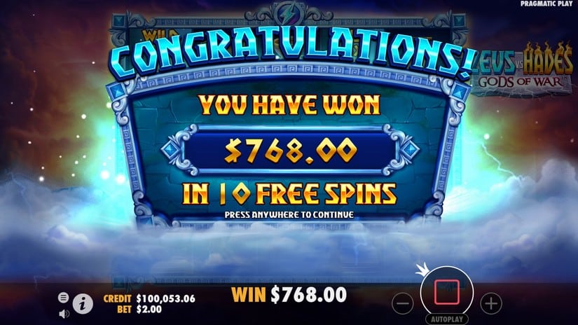 Zeus vs Hades – Gods of War slot screen 7