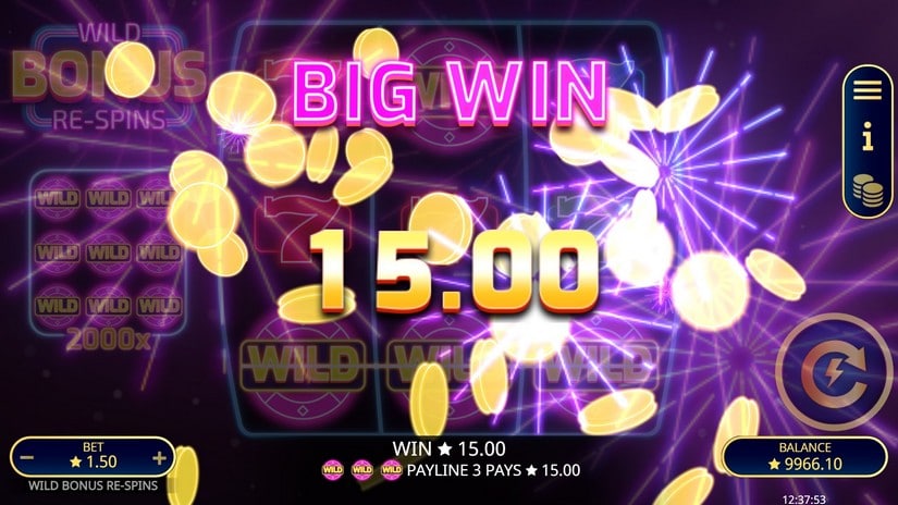 Wild Bonus Re-Spins slot screen 3