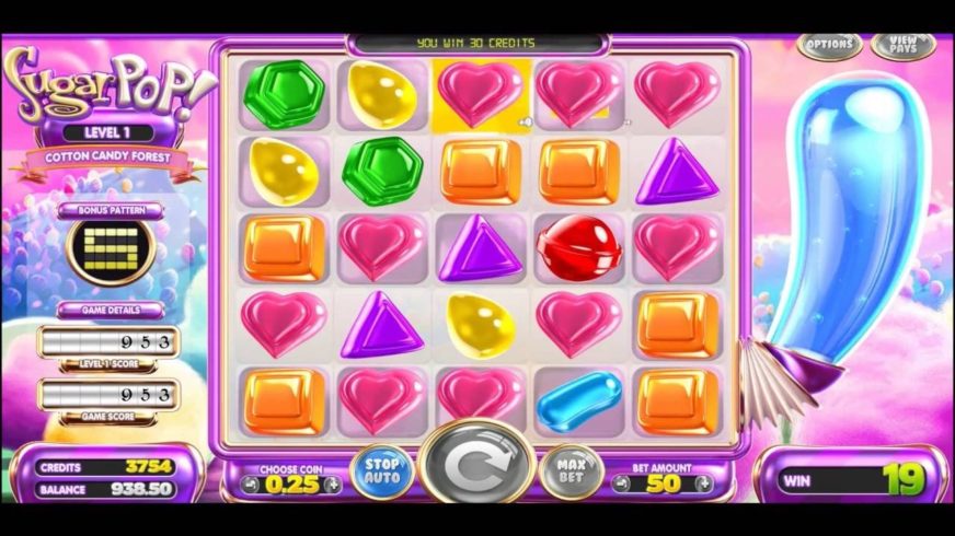 Sugar Pop slot screen 1