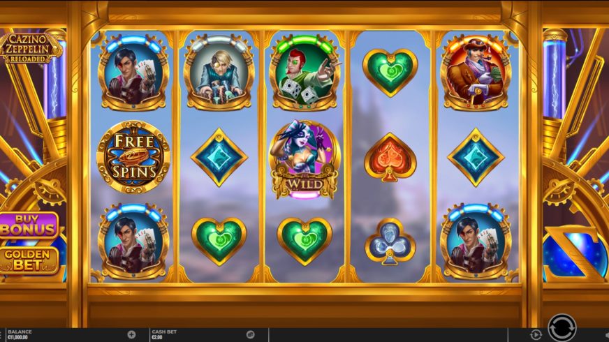 Cazino Zeppelin Reloaded slot screen 1
