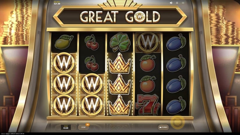 Great Gold slot screen 6