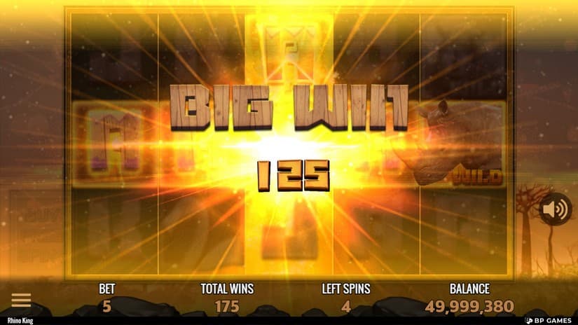 Rhino King slot screen 6
