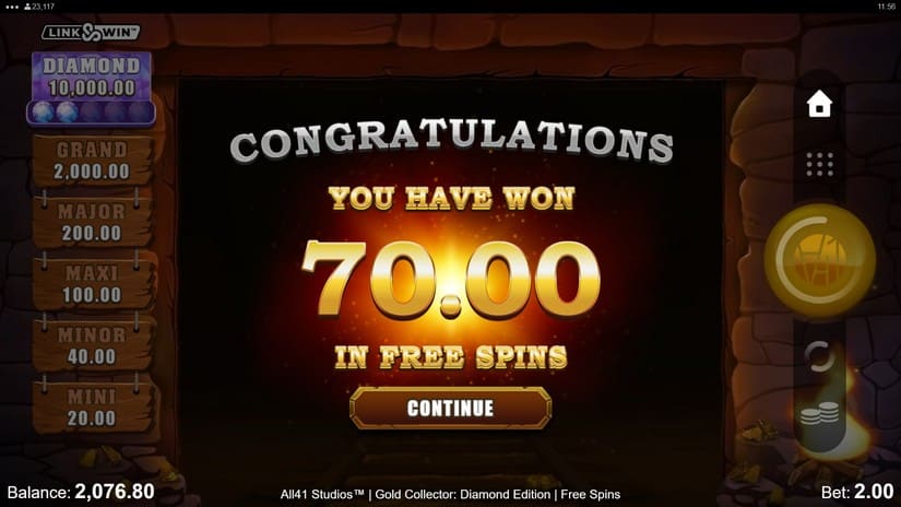 Gold Collector: Diamond Edition slot screen 8