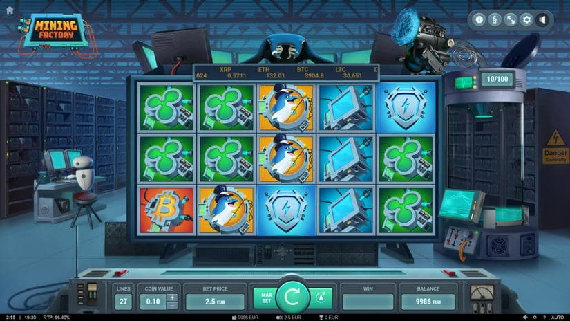 Mining Factory slot screen 3