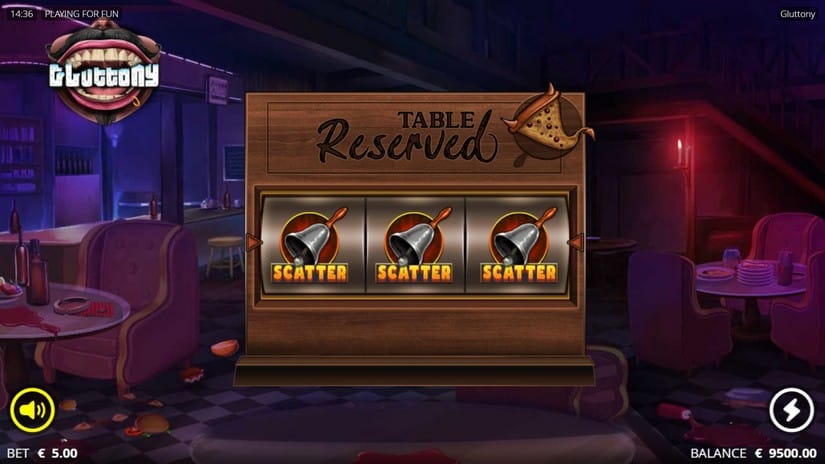 Gluttony slot screen 2