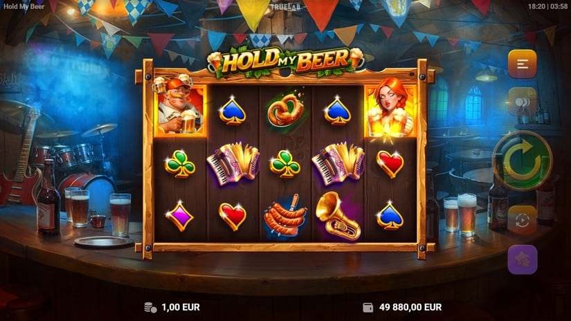 Hold My Beer slot screen 2
