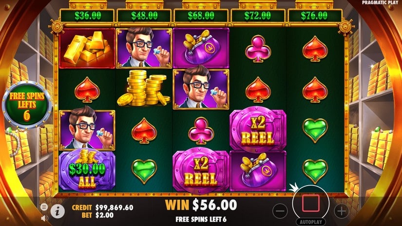 Reel Banks slot screen 5