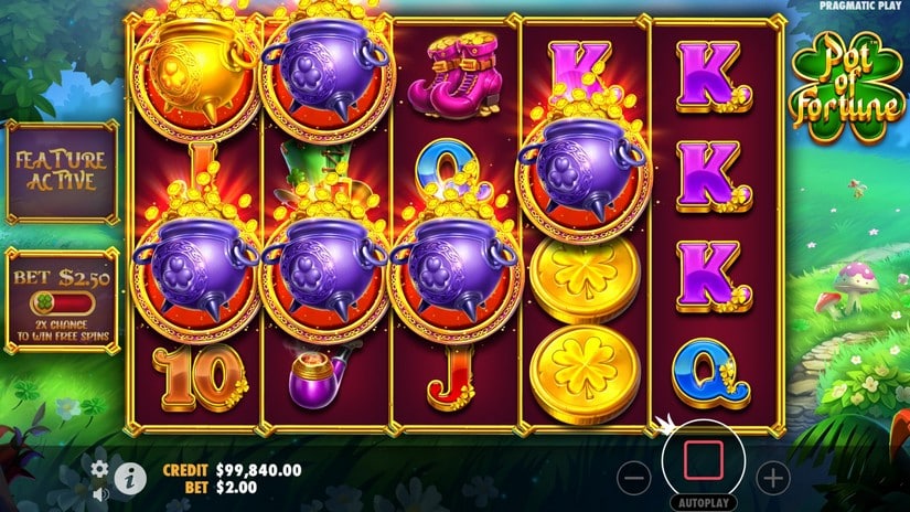Pot of Fortune slot screen 2