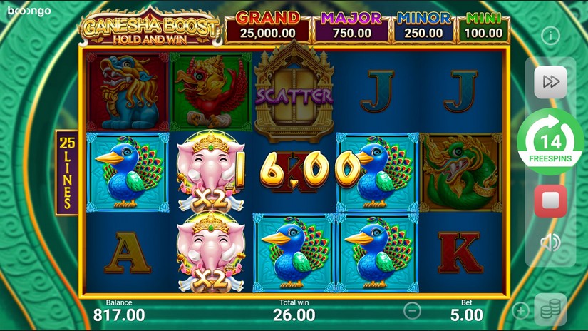 Ganesha Boost Hold and Win slot screen 7