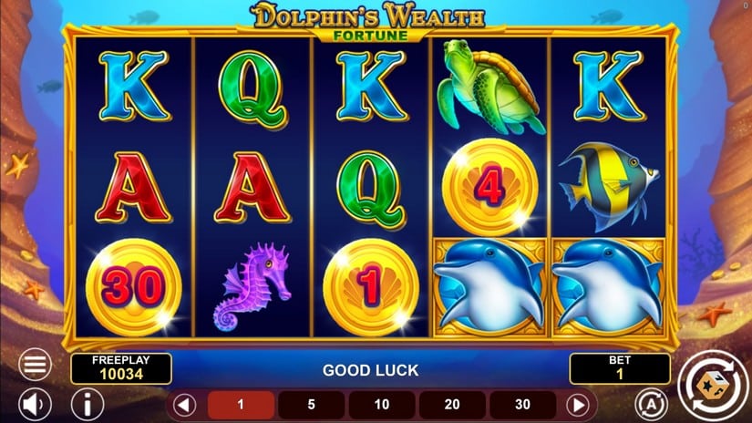 Dolphin’s Wealth Fortune slot screen 4