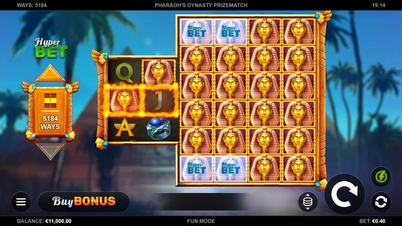 Pharaoh’s Dynasty PrizeMatch slot screen 1