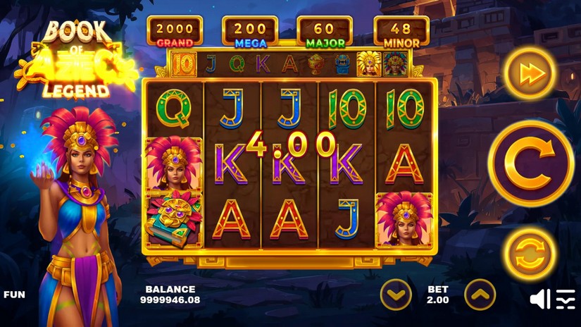 Book of the Aztec’s Legend slot screen 4