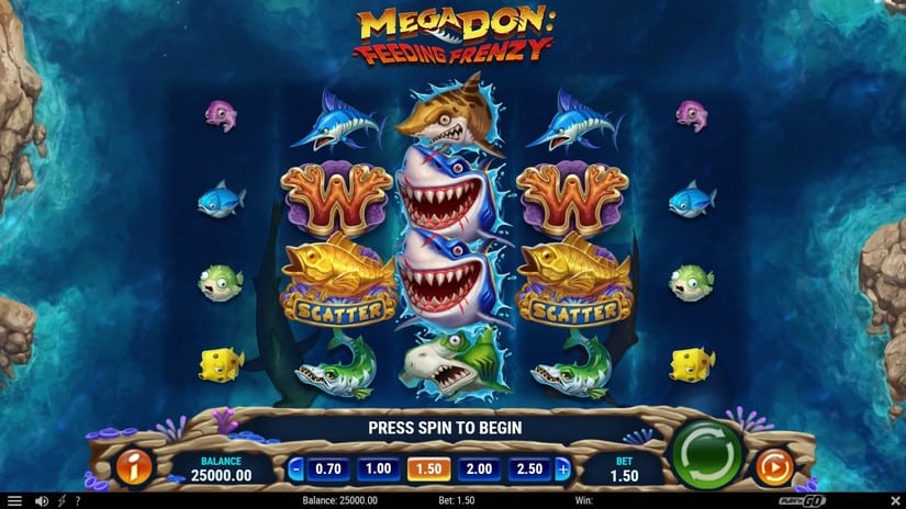 Mega Don Feeding Frenzy slot screen 1