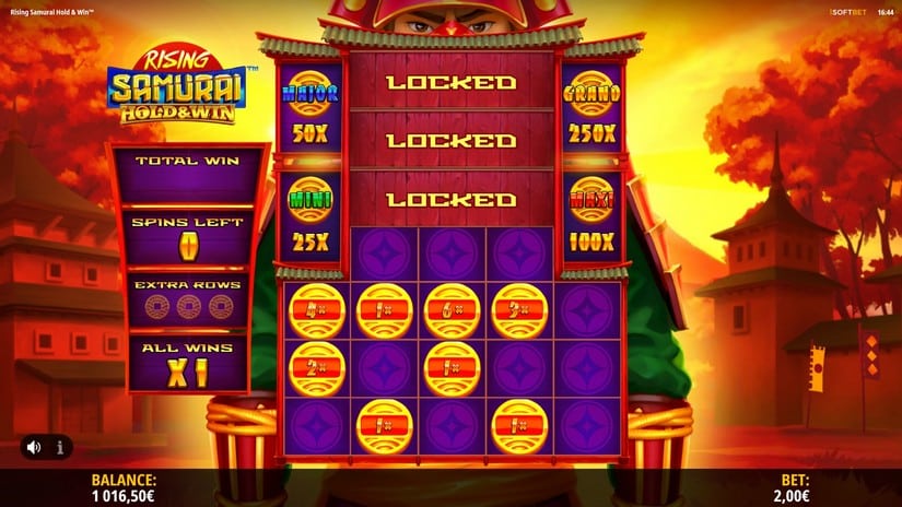 Rising Samurai Hold & Win slot screen 6