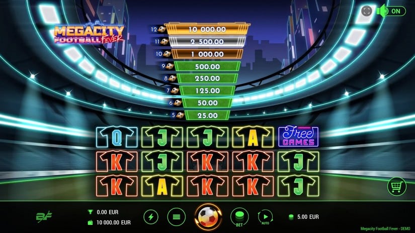 Megacity Football Fever slot screen 1