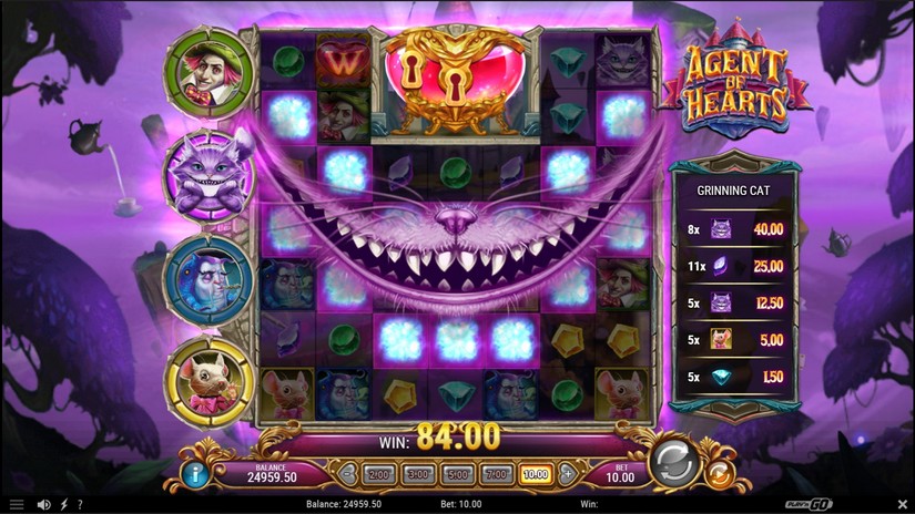 Agent of Hearts slot screen 5