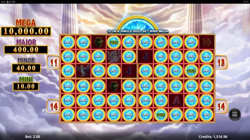 Amazing Link Zeus Epic 4 slot screen 6