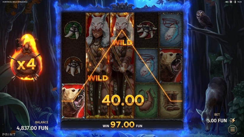 Huntress Wild Vengeance slot screen 6