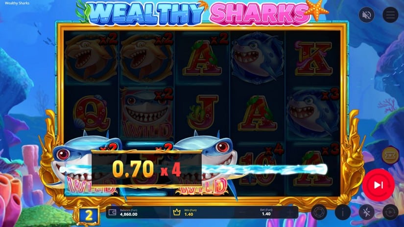 Wealthy Sharks slot screen 6