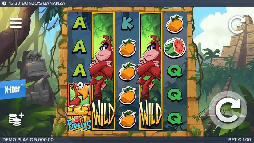 Bonzo’s Bananza slot screen 1