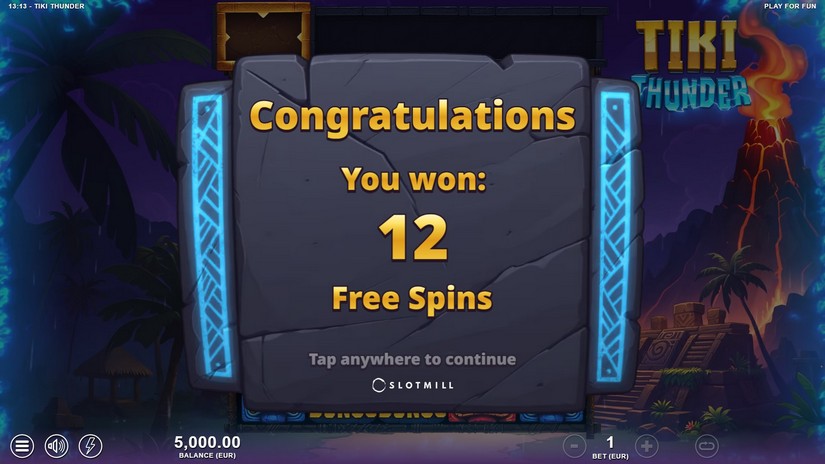 Tiki Thunder slot screen 3