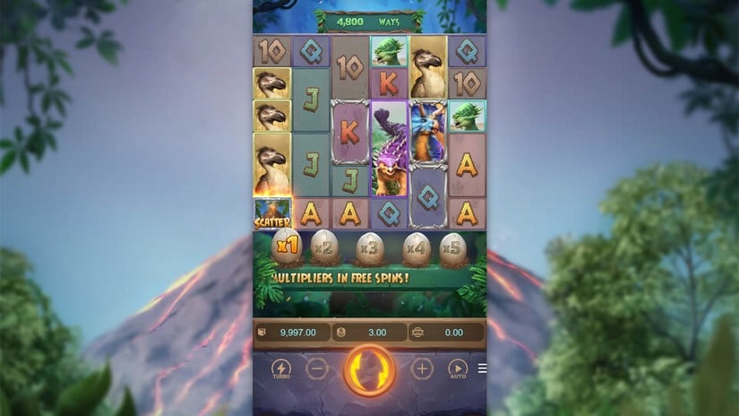 Jurassic Kingdom slot screen 1