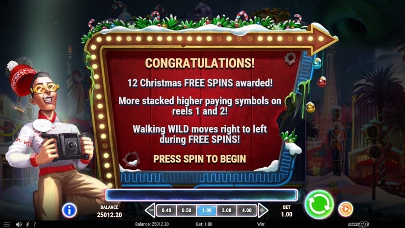 Invading Vegas: Las Christmas slot screen 4
